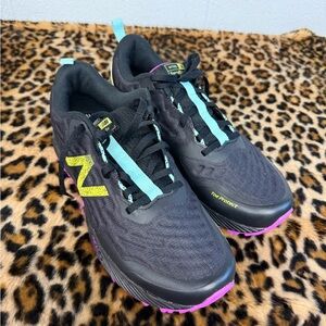 New Balance Women's Black and Teal Sneakers